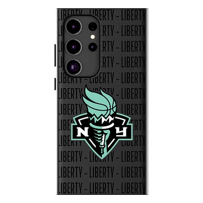 Keyscaper New York Liberty Text Backdrop Galaxy Magnetic Bump Case