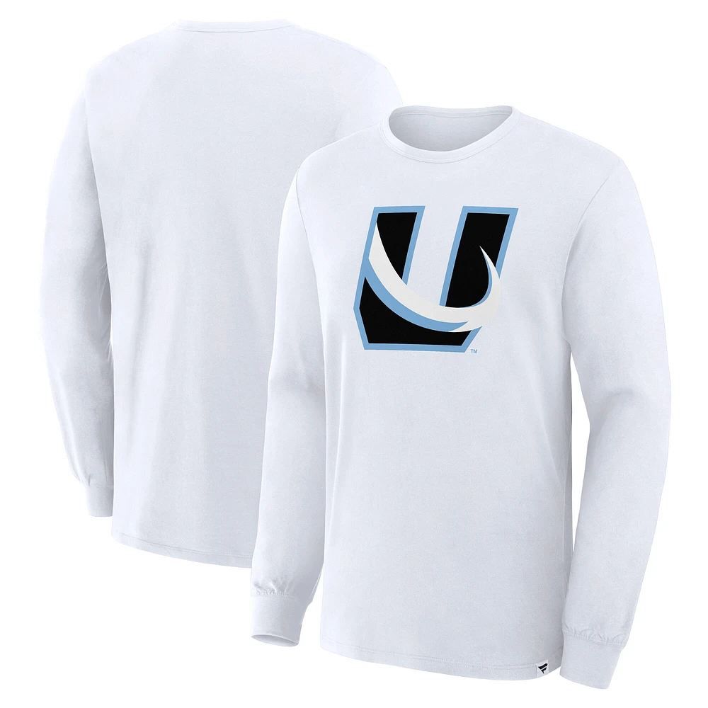 Men's Fanatics White Utah Mammoth Alternate Logo Legacy Long Sleeve T-Shirt