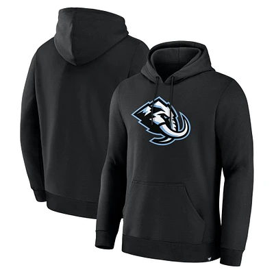 Men's Fanatics  Black Utah Mammoth Primary Logo Legacy Fleece Pullover Hoodie