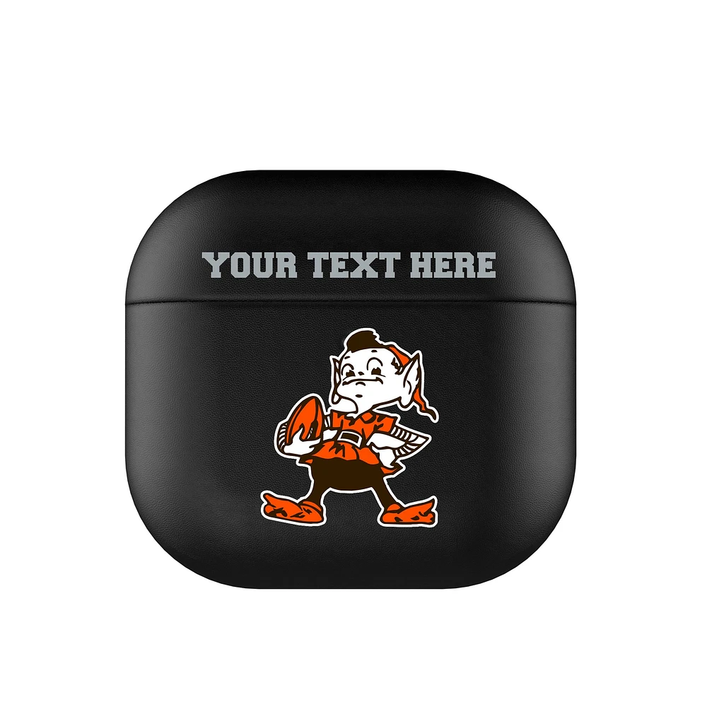 Keyscaper Cleveland Browns Personalized Insignia AirPods 4th Generation Case Cover
