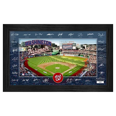 Highland Mint Washington Nationals Framed 12" x 20" 2025 Signature Field Photograph - Facsimile Signatures - Limited Edition of 5,000