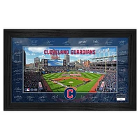 Highland Mint Cleveland Guardians Framed 12" x 20" 2025 Signature Field Photograph - Facsimile Signatures - Limited Edition of 5,000