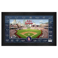 Highland Mint St. Louis Cardinals Framed 12" x 20" 2025 Signature Field Photograph - Facsimile Signatures - Limited Edition of 5,000