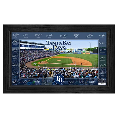 Highland Mint Tampa Bay Rays Framed 12" x 20" 2025 Signature Field Photograph - Facsimile Signatures - Limited Edition of 5,000