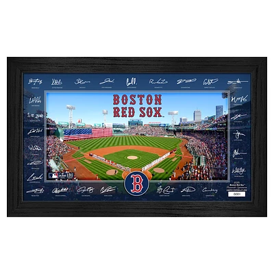 Highland Mint Boston Red Sox Framed 12" x 20" 2025 Signature Field Photograph - Facsimile Signatures - Limited Edition of 5,000