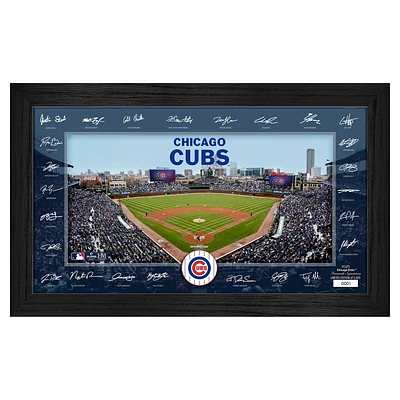 Highland Mint Chicago Cubs Framed 12" x 20" 2025 Signature Field Photograph - Facsimile Signatures - Limited Edition of 5,000