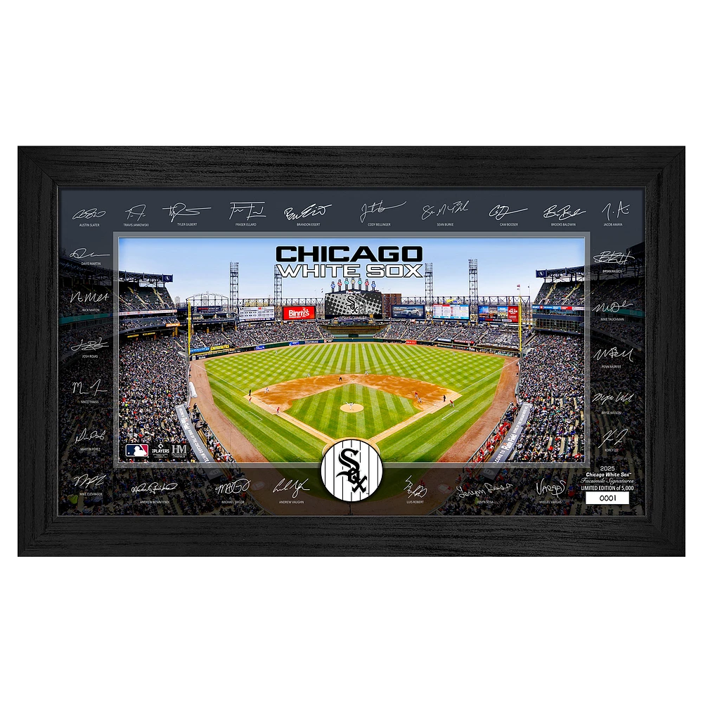 Highland Mint Chicago White Sox Framed 12" x 20" 2025 Signature Field Photograph - Facsimile Signatures - Limited Edition of 5,000
