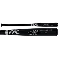Adley Rutschman Baltimore Orioles Autographed Black Rawlings Pro Bat with "Let's Go O's" Inscription