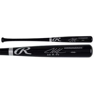 Adley Rutschman Baltimore Orioles Autographed Black Rawlings Pro Bat with "Let's Go O's" Inscription