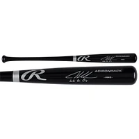 Adley Rutschman Baltimore Orioles Autographed Black Rawlings Pro Bat with "Let's Go O's" Inscription