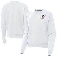 Women's Antigua Mississippi State Bulldogs Victory Swinging Bully Pullover Sweatshirt