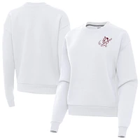 Women's Antigua Mississippi State Bulldogs Victory Swinging Bully Pullover Sweatshirt