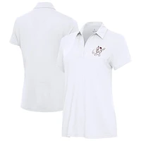 Women's Antigua Mississippi State Bulldogs Era Swinging Bully V-Neck Polo