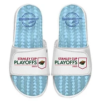 Unisex ISlide  White Minnesota Wild 2025 Stanley Cup Playoffs Ice Gel Slide Sandals