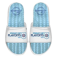 Unisex ISlide  White Winnipeg Jets 2025 Stanley Cup Playoffs Ice Gel Slide Sandals