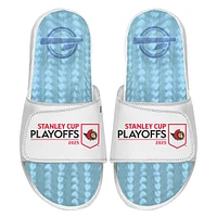Unisex ISlide  White Ottawa Senators 2025 Stanley Cup Playoffs Ice Gel Slide Sandals