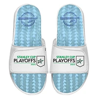 Unisex ISlide  White Dallas Stars 2025 Stanley Cup Playoffs Ice Gel Slide Sandals