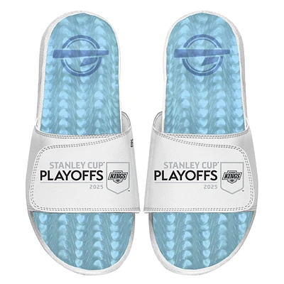 Unisex ISlide  White Los Angeles Kings 2025 Stanley Cup Playoffs Ice Gel Slide Sandals