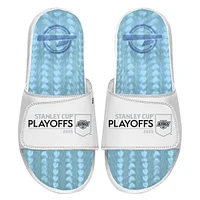 Unisex ISlide  White Los Angeles Kings 2025 Stanley Cup Playoffs Ice Gel Slide Sandals