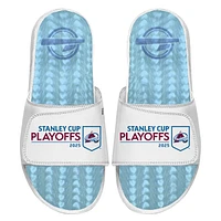 Unisex ISlide  White Colorado Avalanche 2025 Stanley Cup Playoffs Ice Gel Slide Sandals