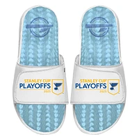 Unisex ISlide  White St. Louis Blues 2025 Stanley Cup Playoffs Ice Gel Slide Sandals