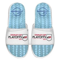 Unisex ISlide  White Carolina Hurricanes 2025 Stanley Cup Playoffs Ice Gel Slide Sandals