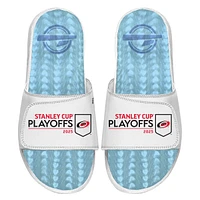 Unisex ISlide  White Carolina Hurricanes 2025 Stanley Cup Playoffs Ice Gel Slide Sandals