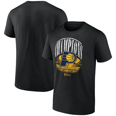 Men's Fanatics  Black Indiana Pacers 2025 Eastern Conference Champions Box Out T-Shirt