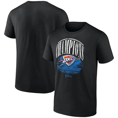Men's Fanatics  Black Oklahoma City Thunder 2025 Western Conference Champions Box Out T-Shirt