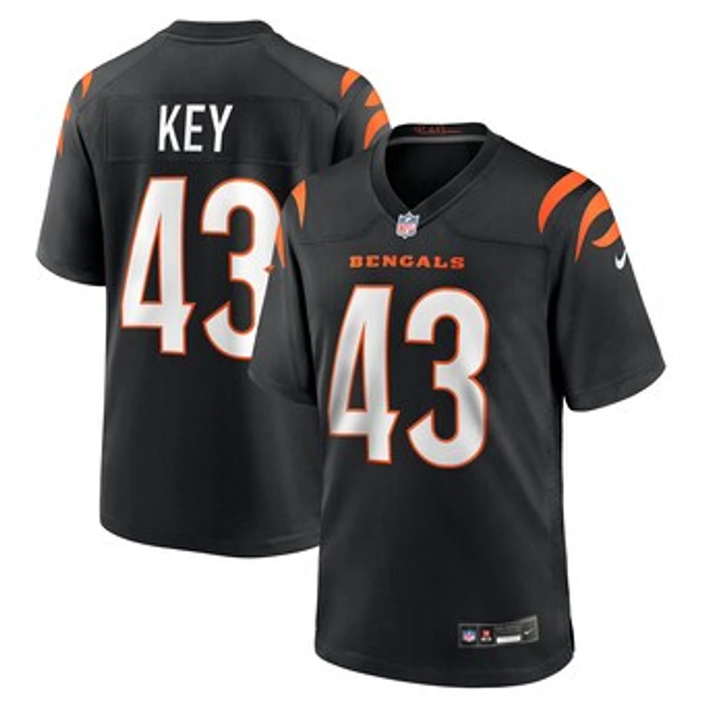 Men's Nike Jaylen Key  Black Cincinnati Bengals Team Game Jersey