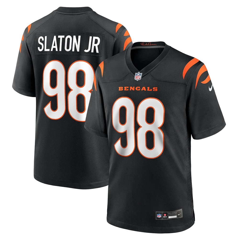 Men's Nike Tedarrell Slaton Jr Black Cincinnati Bengals Team Game Jersey
