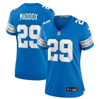 Women's Nike Avonte Maddox  Blue Detroit Lions Team Game Jersey