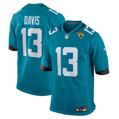 Men's Nike Gabe Davis  Teal Jacksonville Jaguars Team Game Jersey
