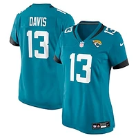Women's Nike Gabe Davis  Teal Jacksonville Jaguars Team Game Jersey