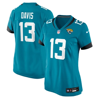 Women's Nike Gabe Davis  Teal Jacksonville Jaguars Team Game Jersey