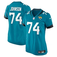 Women's Nike Fred Johnson  Teal Jacksonville Jaguars Team Game Jersey