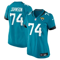 Women's Nike Fred Johnson  Teal Jacksonville Jaguars Team Game Jersey