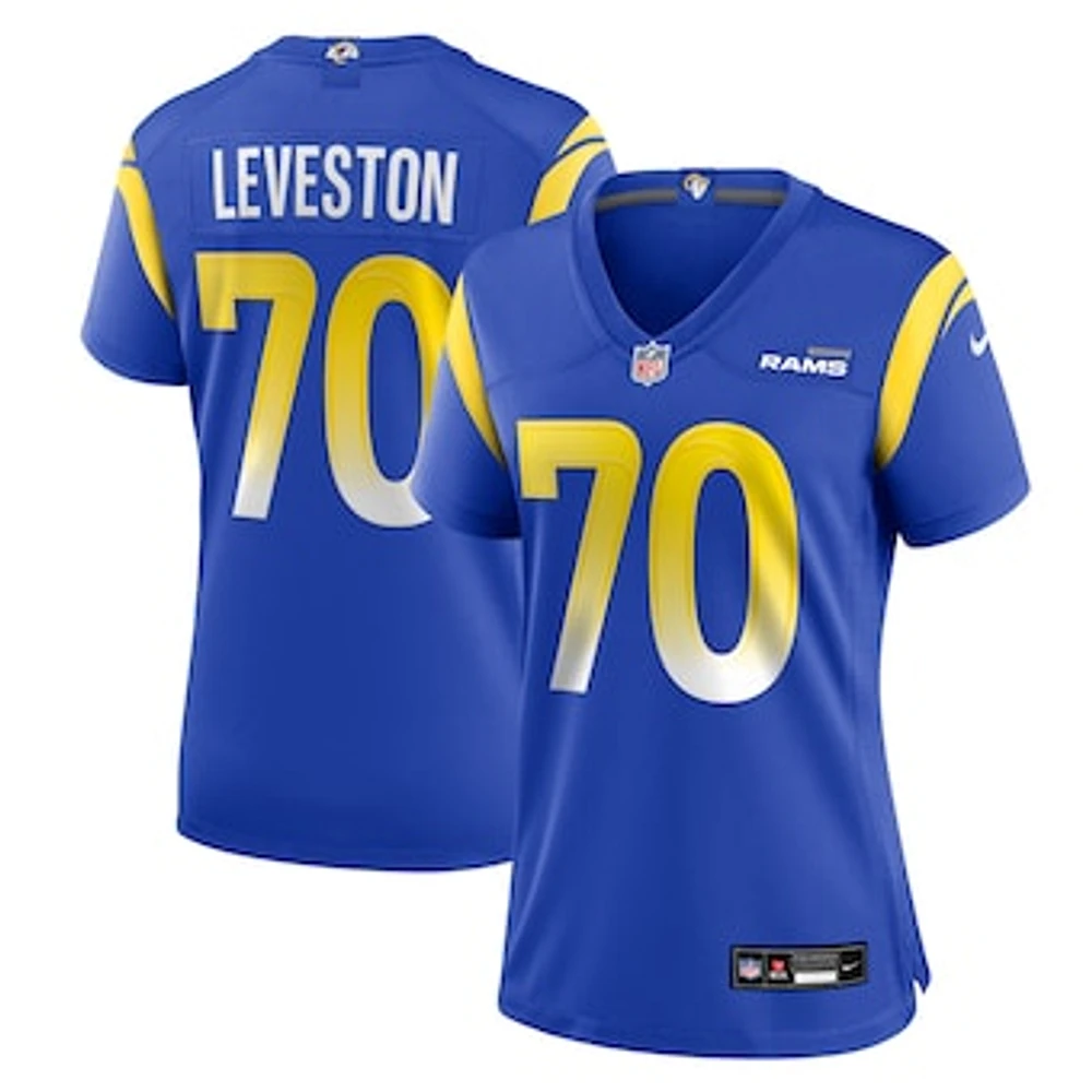 Women's Nike KT Leveston  Royal Los Angeles Rams Team Game Jersey
