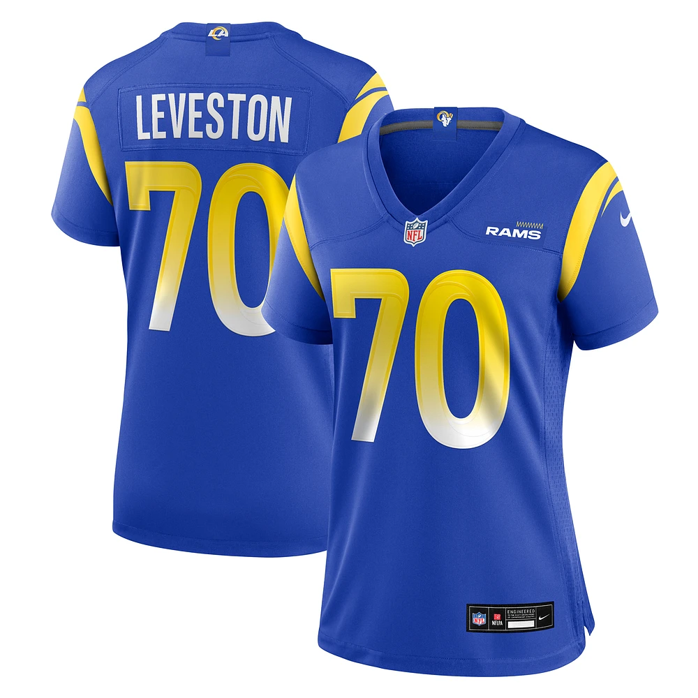 Women's Nike KT Leveston Royal Los Angeles Rams Team Game Jersey