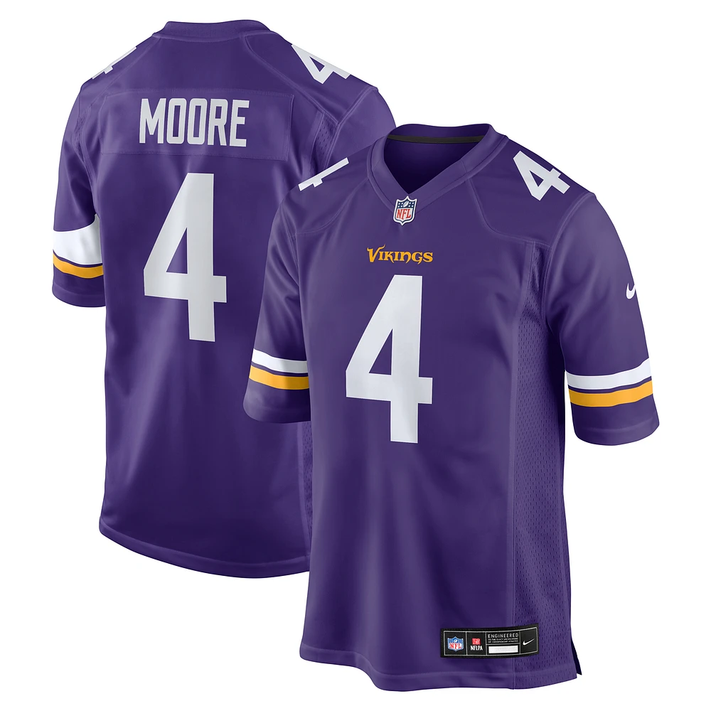 Men's Nike Rondale Moore Purple Minnesota Vikings Team Game Jersey