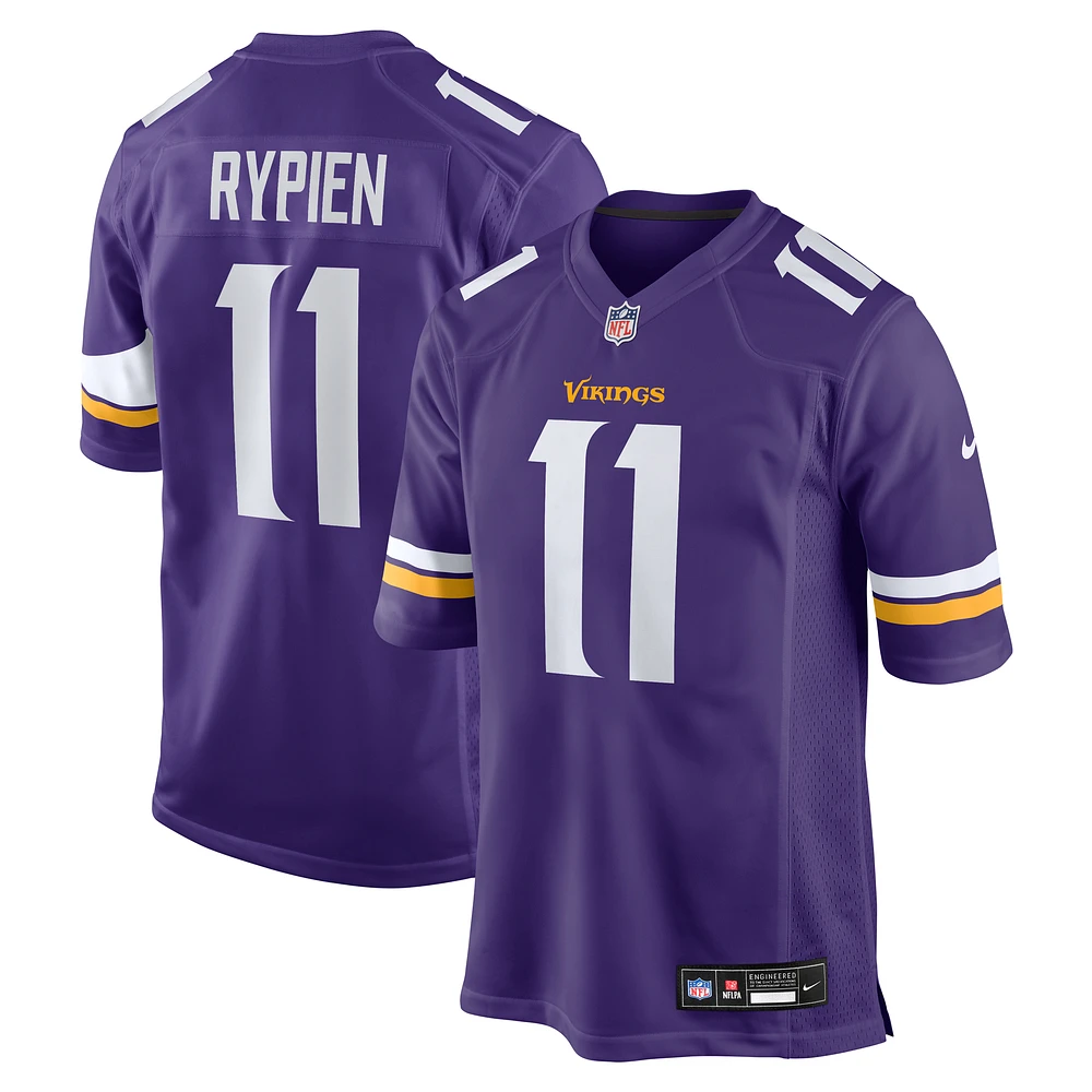 Men's Nike Brett Rypien Purple Minnesota Vikings Team Game Jersey