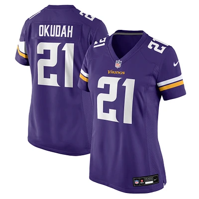 Women's Nike Jeff Okudah  Purple Minnesota Vikings Team Game Jersey