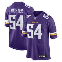 Men's Nike Bo Richter  Purple Minnesota Vikings Team Game Jersey