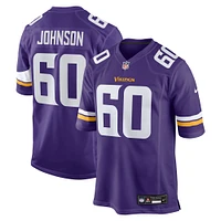 Men's Nike Marcellus Johnson  Purple Minnesota Vikings Team Game Jersey