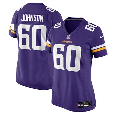 Women's Nike Marcellus Johnson  Purple Minnesota Vikings Team Game Jersey