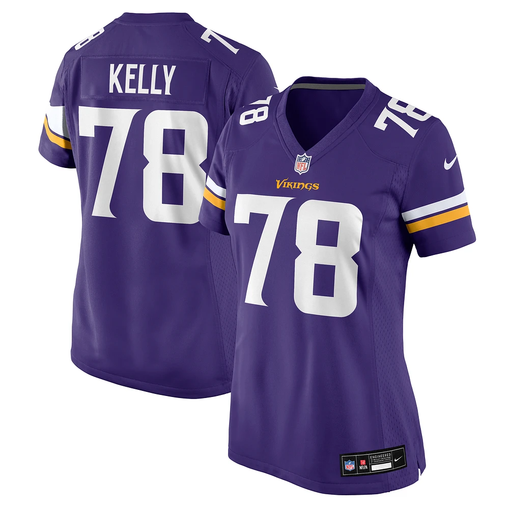 Women's Nike Ryan Kelly Purple Minnesota Vikings Team Game Jersey