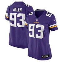 Women's Nike Jonathan Allen  Purple Minnesota Vikings Team Game Jersey