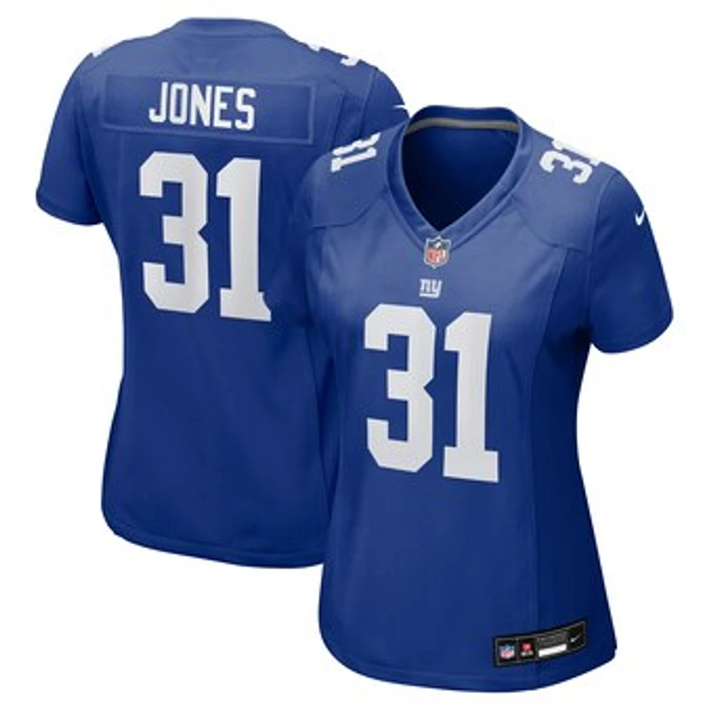 Women's Nike Nic Jones  Royal New York Giants Team Game Jersey