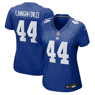 Women's Nike Demetrius Flannigan-Fowles  Royal New York Giants Team Game Jersey