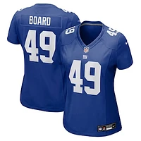 Women's Nike Chris Board  Royal New York Giants Team Game Jersey